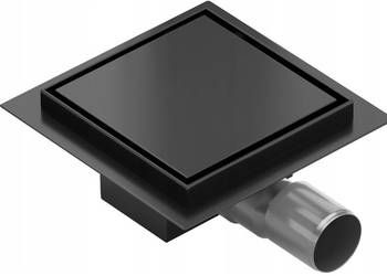 Odpływ kwadratowy wpust kratka CZARNA Black 12x12 / 15x15
