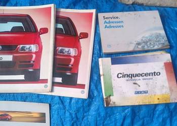 Stare prospekty książki VW Opel Fiat Skoda Mercedes