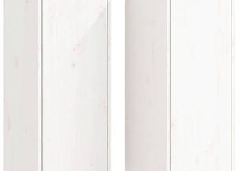 Szafki ścienne 2 szt. białe 30x30x80 cm lite drewno sosnowe WM-813498
