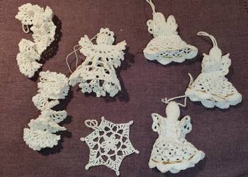 Ozdoby Świąteczne ,szydełkowe ozdoby
