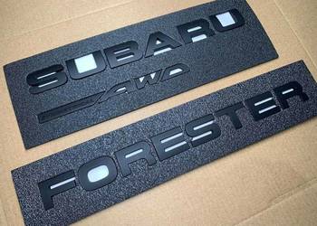 Logo / nazwa SSubaru Forester AWD Symmetrical - czarny dechroming