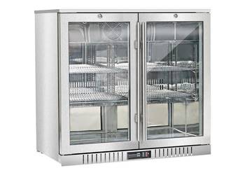 Barowa Witryna Chłodnicza Gastronomiczna Nierdzewna 2-Drzwiowa 198l Stalgas