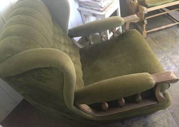 Fotel uszak zielony , wygodny