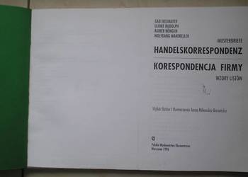 Handelskorrespondenz - Korespondencja firmy. Wzory listów