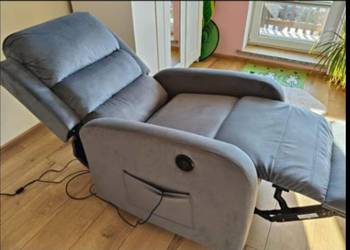 fotel PEGAZ Masaż z pilota elektrycznie ROZKŁADANY