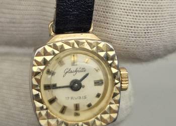 Damski mały zegarek biżuteryjny *Glashutte*