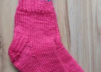 Skarpety damskie ręcznie dziergane Leokadia stopa 20-23 cm