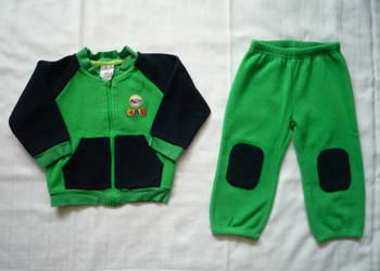 5-10-15 Dres r. 80 Bluza i Spodnie Cienki polar Stan Bdb