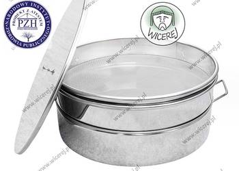 Nierdzewny Odstojnik Pojemnik do miodu poj. 30L z Sitem Do niskich miodarek