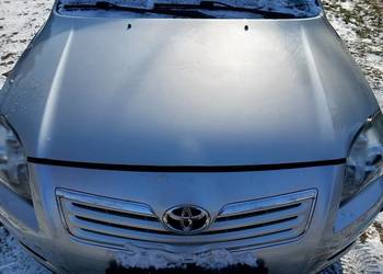 Toyota Avensis T25 2.0 D4D  maska  przód srebrna kameleon