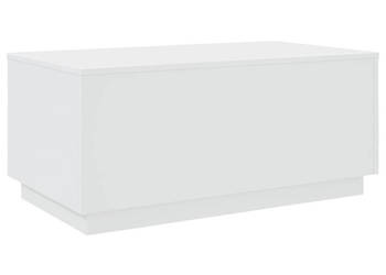 Stolik kawowy z oświetleniem LED biały 90x50x40 cm WM-839875