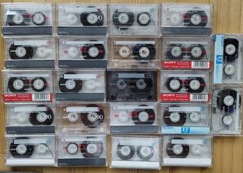Kasety magnetofonowe używane pakiet 22 sztuki Sony