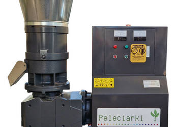 PRODUKCJA WŁASNEGO GRANULATU Peleciarka 22kW do twardej biomasy 3-rolkowa
