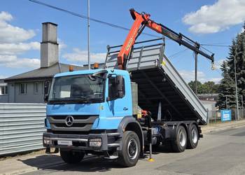 AXOR 2633 6x4 330KM HDS PALFINGER PK12001 3 WYSUWY RADIOWY ŻURAW NOWE OPONY