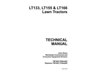 JOHN DEERE LT133, LT155, LT166 ciągniczek instrukcja obslugi