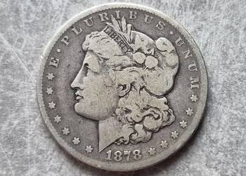 2) USA srebro - 1 Dollar - 1878 r. - CC