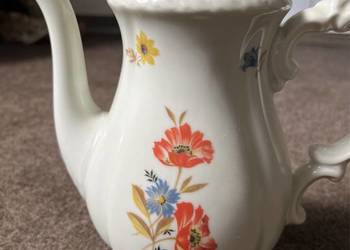 Antyk dzbanek porcelanowy wzór maki chabry Altwasser