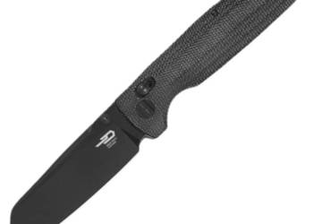 Nóż składany Bestech Slasher Black Micarta, Black Stonewashed D2 (BG56A-2)