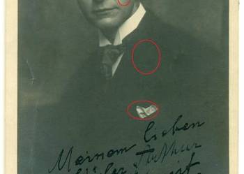Stare zdjęcie Paul Elgers artysta? muzyk? dedykacja 1920 rok
