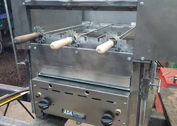 GRILL gazowy obrotowy góra i dół akcesoria