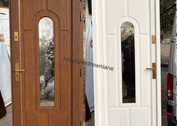 Drzwi zewnetrzne PRAWE dostępne od ręki dwukolor wysokość 232cm Drzwi zewnetrzne PRAWE dostępne od ręki dwukolor wysokość 232cm