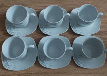 NOWY Zestaw filiżanek porcelanowych ze spodkami firmy Prima