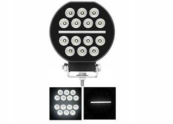 Lampa robocza 14x LED okrągła BUS traktor