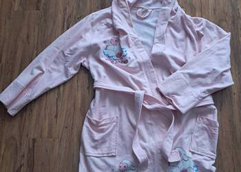 bawełniany szlafrok w kolorze pudrowy róż, firmy muzzy stan bdb rozmiar S