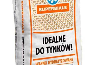 Bukowa Wapno budowlane SUPER BIAŁE 25kg