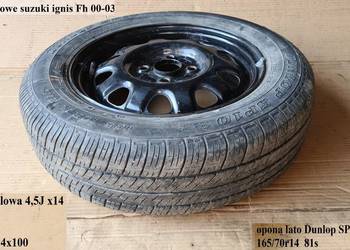 Suzuki Ignis Subaru G3X Justy Koło Zapasowe Et45 Opona