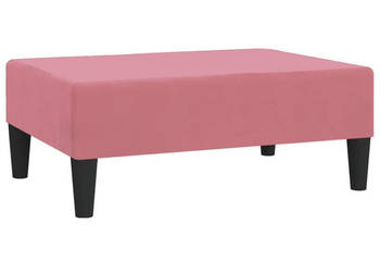 Podnóżek różowy 78x56x32 cm tapicerowany aksamitem WM-337691