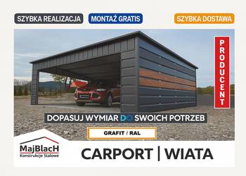 CARPORT Garaż Blaszany |Wiata Samochodowa |ALTANA-PRODUCENT- Maj-BlacH