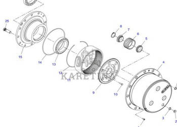 Fendt 930 933 936 939 942 Vario Gen 6 Zwolnica Kompletna Jarzmo Piasta Łoż…