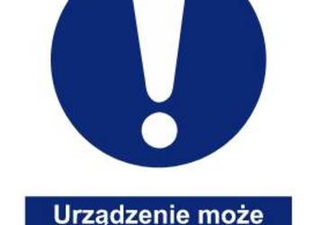 Naklejka BHP Urządzenie może obsługiwać tylko osoba uprawniona GL001