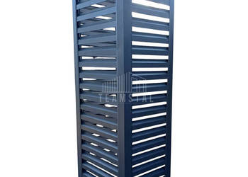 Osłona pompy ciepła 70x50x200 cm antracyt Zabudowa TS943