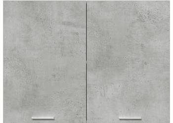 Szafka wisząca szarość betonu 80x31x60 cm płyta wiórowa WM-856109