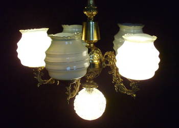 Żyrandol mosiężny 6 punktowy