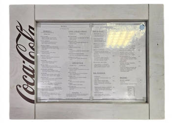 Gruba DREWNIANA antyrama NA MENU 60x42