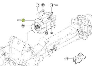 Claas Jaguar 970 - tylna oś napędowa - hydromotor 0001246971