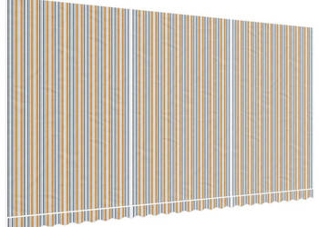 Wymienna tkanina do markizy wielokolorowe paski 6x3 m WM-367732