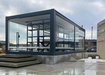 Kontener szklany kontener biurowy