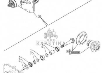 New Holland T6070 Koło zębate stoźkowe 10/34 ratio 84365311