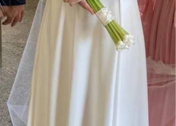 Suknia ślubna ecru r. 14 (40) 170cm