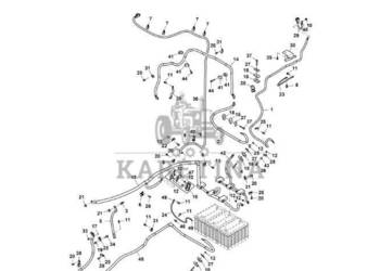 John Deere 9470RX - Przewód akumulatora RE587253 (Alternator, spręźarka, b…