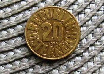 Austria 20 Groshen 1954r