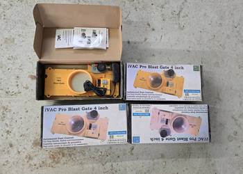 Zasuwy automatyczne / manualne do odciągu trocin fi10 iVAC PRO PBG-04 (4 s…