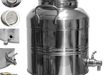 Beczka stal nierdzewna inox beczułka Antałek bańka 5 litrowa z kranem 1/2"