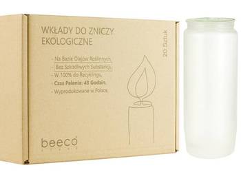 Wkłady do zniczy EKO 20szt | Czyszczenie magazynu -50% | Super cena