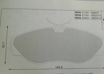 Klocki hamulcowe kpl. przód  CITROEN JUMPER I, JUMPER II; FIAT DUCATO; PEUG