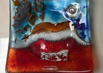 Paterka szklana. Artystyczna.  Handmade in Grecce / Ręcznie robiona w Grecj